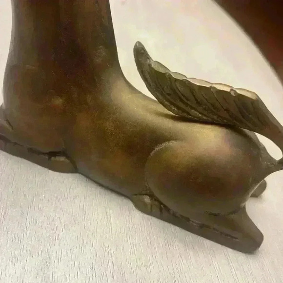 Vintage Solid Brass Unicorn Figurine - Picture 5 of 5